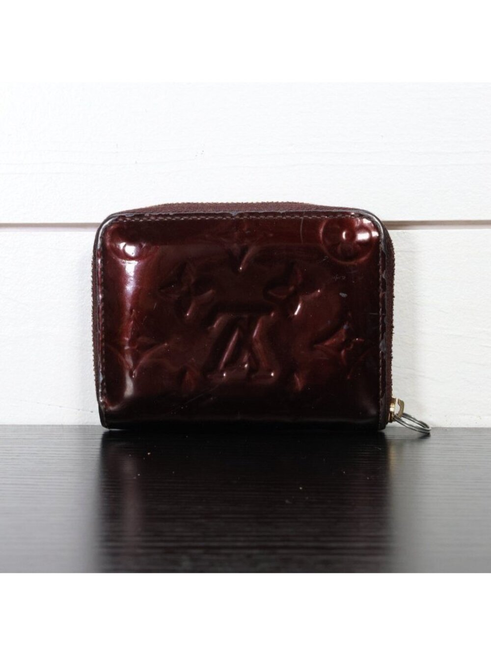 Louis Vuitton Monogram Vernis Mini Zippy Wallet Amarante Patent Leather - Picture 3 of 11